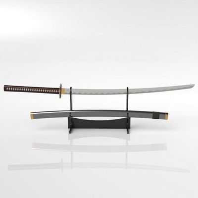 WANLIAN Sword Stand, Sword Hook, Acrylic Two-Tier Samurai Sword Stand, Desktop Sword Stand Display Stand, Supports All Swords (black)