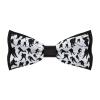 BAIKUTOUAN Hockey Players Men's Polyester Bow Tie Adjustable Pre-Tied Bowtie for Business Wedding Party view 1