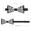 BAIKUTOUAN Hockey Players Men's Polyester Bow Tie Adjustable Pre-Tied Bowtie for Business Wedding Party view 2