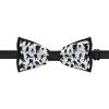 BAIKUTOUAN Hockey Players Men's Polyester Bow Tie Adjustable Pre-Tied Bowtie for Business Wedding Party view 4