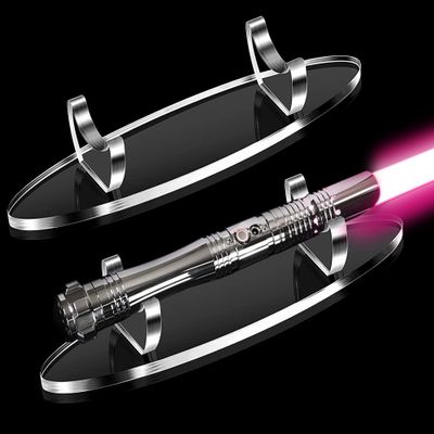 WANLIAN Lightsaber Stand Lightsaber holder Acrylic Desktop Lightsaber Display Stand Sword Stand for Lightsaber Display (Transparent)