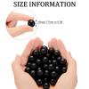 Civaner 150 x 68/61 Caliber Projectiles for Defense and Practice Reusable 68 Breaker Paintballs Solid Plastic Nylon Projectiles(Black,68 Caliber) view 2