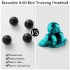 Civaner 150 x 68/61 Caliber Projectiles for Defense and Practice Reusable 68 Breaker Paintballs Solid Plastic Nylon Projectiles(Black,68 Caliber) view 3