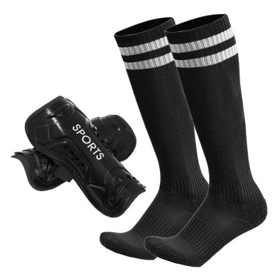 AITUSI Soccer Shin Guards for Kids Youth, Shin Pads and Long Soccer Socks for 3-15 Years Old Boys Girls Toddler Children Teenagers, Soccer Equipment for Football Games