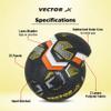 Vector X Street Mania Hand Stitched Football (Size-5) (Black-Yellow) view 4