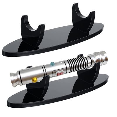 WANLIAN Lightsaber Stand Desktop Lightsaber Stand Display Sword Stand Acrylic Sword Stand for Lightsaber Display (Black)