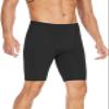 Fiteng Men's Swim Jammers Competitive Athletic Swim Team Suit Training Endurance Racing Quick Dry Swimming Shorts UPF 50 Black view 1