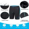 Fiteng Men's Swim Jammers Competitive Athletic Swim Team Suit Training Endurance Racing Quick Dry Swimming Shorts UPF 50 Black/Blue view 4