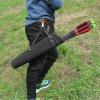 HCCTOZZ Shoulder-Back Design Leather Quiver Can Hold 30 Pcs Arrows for Recurve Bow, Hunting Bow Quiver, Archery Accessories view 2