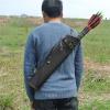 HCCTOZZ Shoulder-Back Design Leather Quiver Can Hold 30 Pcs Arrows for Recurve Bow, Hunting Bow Quiver, Archery Accessories view 4