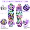 Kqpoinw Kids Skateboard,22" Complete Skateboards for Kid,Teens,Girls,Beginners,Skate Board,Purple Skateboards with Colorful LED Light up Wheels,Skate Tool, Ideal Gift for Girls,Kids view 3