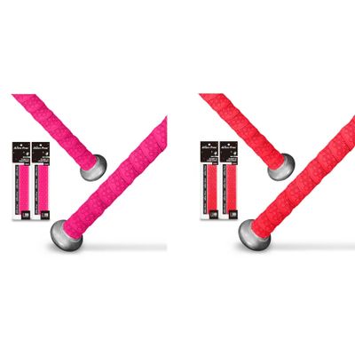 ALIEN PROS 4 Pack Pink & Red Bat Grip Tape for Baseball 1.1MM - Wrap Your Bat for an Epic Home Run