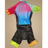 CYTSH Women's Cycling Jersey Suit Skinsuit Jumpsuit Triathlon Short Sleeve Gel Pad Bicycle Bike Clothes Sets With Pockets (Color : 2, Size : X-Large) view 3