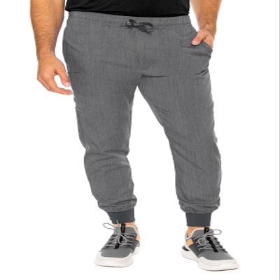 Med Couture Bowen Scrub Jogger Pants for Men - Perfect for Casual Wear and Active Lifestyles MC7777, Slate, X-Small