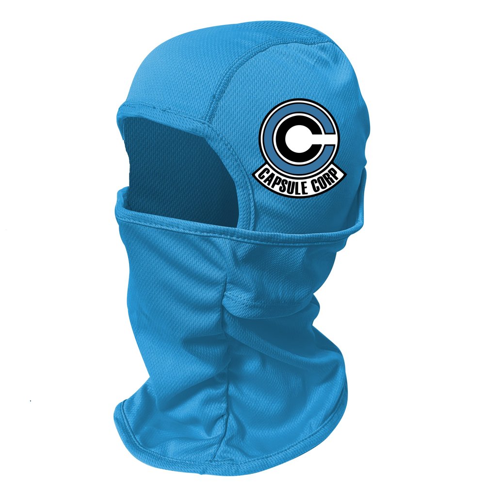 Capsule Corp Ski Mask Anime Balaclava Full Face Cover Winter Sport Graphic Headwear (Sappahire)