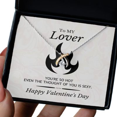 Wishbone Dancing Necklace - Cheesy Gifts for Boyfriend, Things to Get Your Boyfriend, Gifts Fof Girlfriend, Small Meaningful Gifts for Girlfriend, Bad