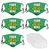 JCETUNO 5 PCS Custom Face Mask Custom Unisex Face Cover Neck Gaiter Face Bandanas With Your Logo Image For Sports,Outdoor And Travel view 1