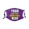 JCETUNO 3 PCS Custom Funny Face Masks Personalized Design Breathable Mouth Mask Balaclava Reusable Face Cover For Unisex Women Men Kids Adults view 2