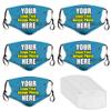 JCETUNO 5 PCS Custom Face Mask Custom Unisex Face Cover Neck Gaiter Face Bandanas With Your Logo Image For Sports,Outdoor And Travel view 1