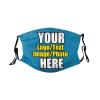 JCETUNO 3 PCS Custom Face Mask Custom Unisex Face Cover Neck Gaiter Face Bandanas With Your Logo Image For Sports,Outdoor And Travel view 2
