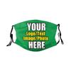 JCETUNO 5 PCS Custom Face Mask Custom Unisex Face Cover Neck Gaiter Face Bandanas With Your Logo Image For Sports,Outdoor And Travel view 2