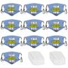 10 PCS Custom Funny Face Masks Personalized Design Breathable Mouth Mask Balaclava Reusable Face Cover For Unisex Women Men Kids Adults view 1