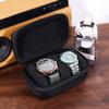 Besforu Watch Travel Case for Men and Women Portable Single Watch Storage box and Organizer for Wristwatches and Smart Watches (Black2 slot) view 2