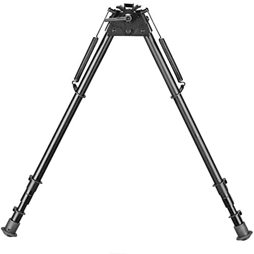 13-27 Inch Tactical Bipod Pivot Tilt with Pod Lock Swivel Lever for Long Range Shooting