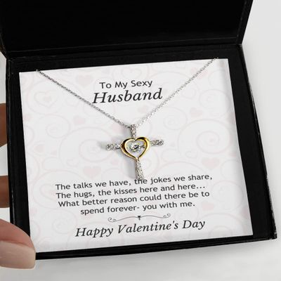 Cross Dancing Necklace - Gifts for Husband Who Has Everything, Cant Live Without Husband Gifts, Truck Driver Gifts for Men from Wife, Gifts for Husban