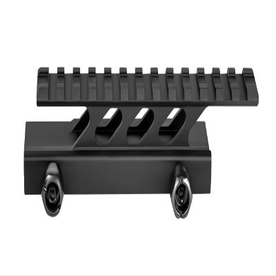 360 Tactical 1 inch High Profile Short Riser Mount Matte Black Picatinny 13 Slot for Scopes and Optics Lockdown Series Lightweight Riser Mount | High Profile 5.5 inch L / 13 Slot (High Profile Rail 2)