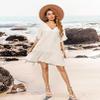 Aoulaydo Bathing Suit Coverups for Women Sexy Bikini Beachwear Ruffle Slevess Swimsuit Cover Ups view 2