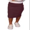 Kosher Casual Kids Big Girls Modest Knee Length Stretch Pencil Skirt in Lightweight Cotton Spandex XL Aubergine view 1