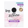 L'eggs Silken Mist Ultra Sheer With Run Resist Technology, Control Top Sheer Toe Pantyhose, Sun Beige, Queen Plus,2-pack view 3