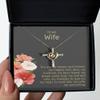 Cross Dancing Necklace - to My Wife Message Card Jewelry from Husband for Anniversary Or Valentine's Day, Soulmate, Best Friend, Romantic Love Heart C view 3