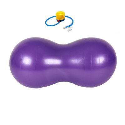 SHELLSK Sporting Goods Yoga Balls Sports Pilates Fitness Peanut Exercise Thicken Gym Fit Ball Exercise Pilates Workout Massage Balance Ball at Home for Indoor Exercise (Color : Purple)