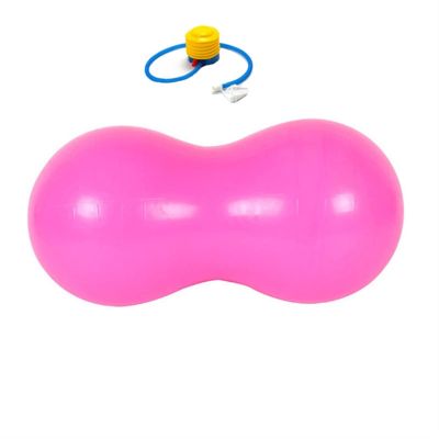 SHELLSK Sporting Goods Yoga Balls Sports Pilates Fitness Peanut Exercise Thicken Gym Fit Ball Exercise Pilates Workout Massage Balance Ball at Home for Indoor Exercise (Color : Pink)