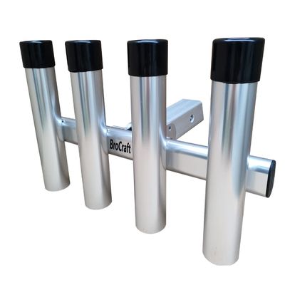Brocraft Aluminum 4 Pole Hitch Mount Fishing Rod Holder/Truck Rod Rack