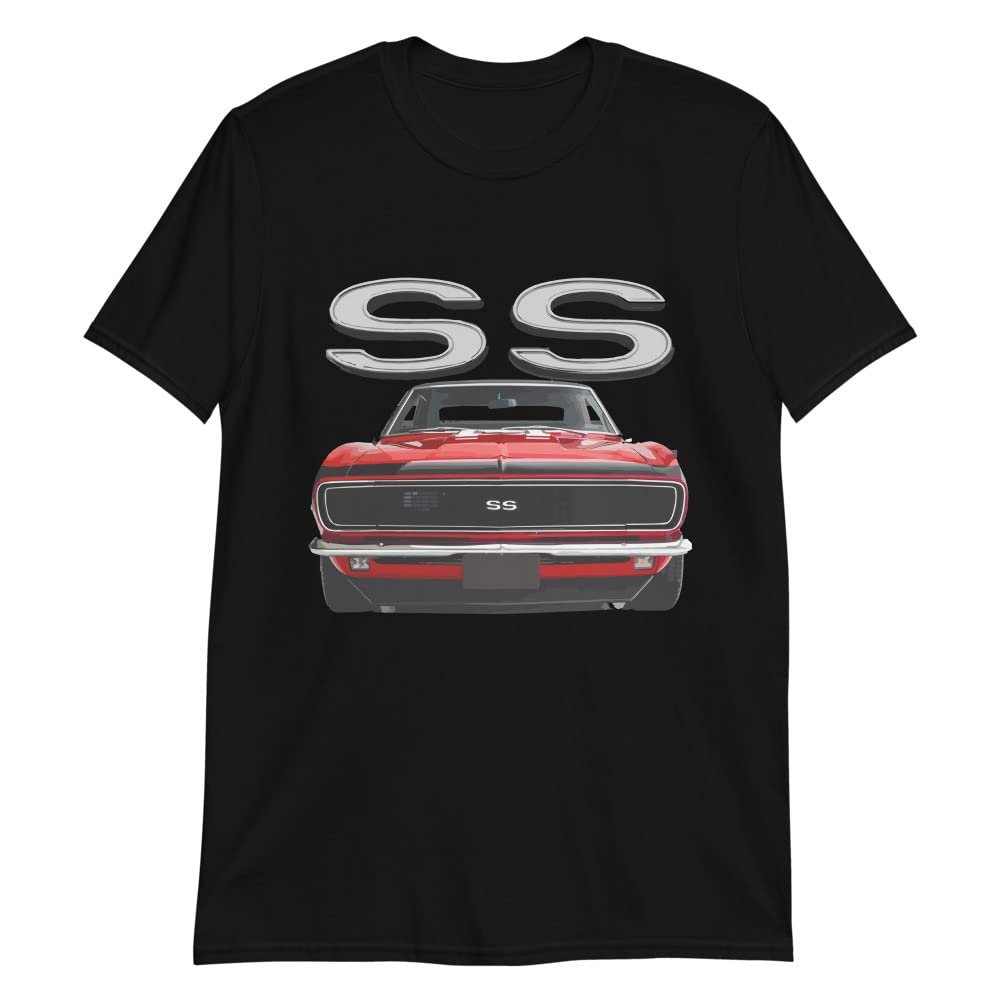 1968 Red Camaro SS Owners Graphic T-Shirt | Car Enthusiast Gift