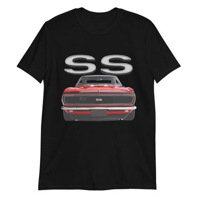 1968 Red Camaro SS Owners Graphic T-Shirt | Car Enthusiast Gift