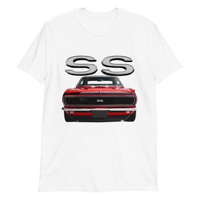 1968 Red Camaro SS Owners Graphic T-Shirt | Car Enthusiast Gift
