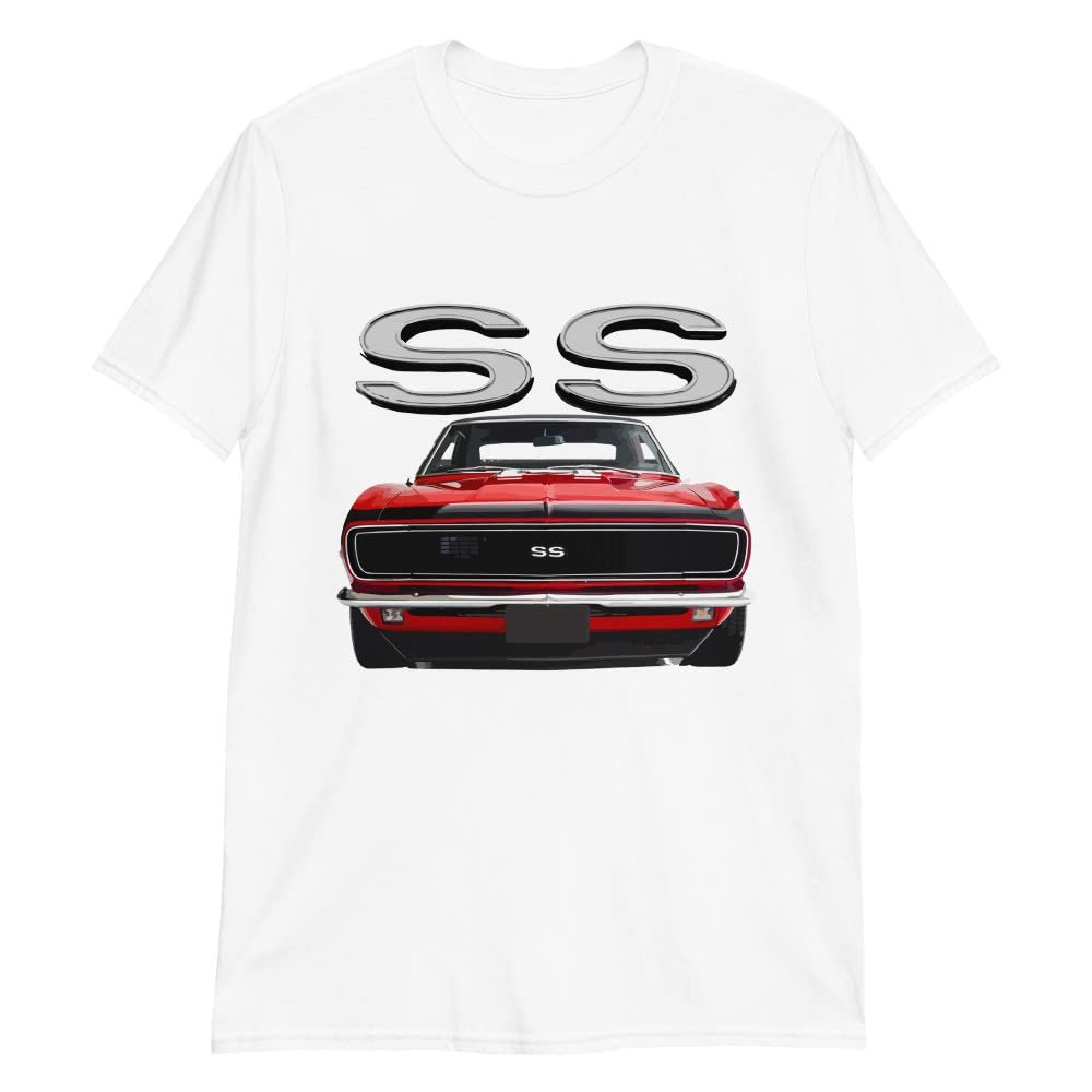 1968 Red Camaro SS Owners Graphic T-Shirt | Car Enthusiast Gift