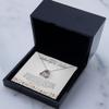 Love Dancing Necklace Luxury Box - Unbiological Sister Jewelry, Gift for Unbiological Sister, Unbiological Sister Necklace, Unbiological Sister Gift I view 1