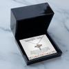 Cross Dancing Necklace Luxury Box - Unbiological Sister Jewelry, Gift for Unbiological Sister, Unbiological Sister Necklace, Unbiological Sister Gift view 1