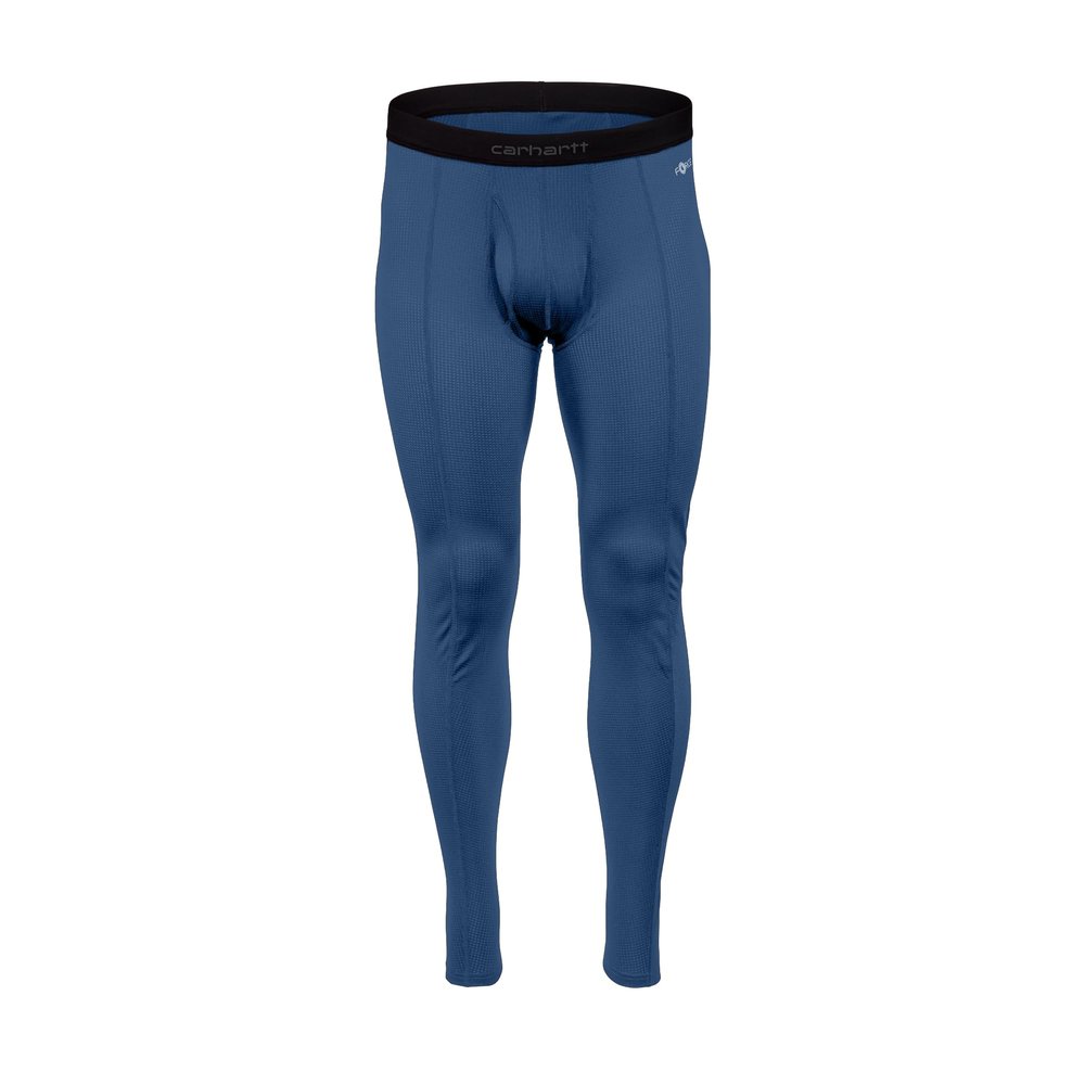 Carhartt Men's UL0184M Force Lightweight Stretch Grid Base Layer Pant - Large Regular - Dark Blue