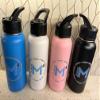 MIRROR MANIA Personalized Insulated Large 32oz Hydro Tumbler Sports Water Bottle W/Lid & Handle Your Picture Photo Directly Durable Printed & Custom Engraved - A Must Have! (White) view 2