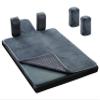 Pilates Reformer Non-Slip Mat Towel (Included 2 Pcs Shoulder Block Covers) (DARK GREY) view 1