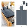Pilates Reformer Non-Slip Mat Towel (Included 2 Pcs Shoulder Block Covers) (DARK GREY) view 3