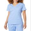 Amazon Essentials Women's Classic Fit V-Neck Short Sleeve Scrub Top (Available in Plus Size), Cornflower Blue, XX-Large view 4