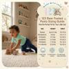 123 Bear Baby Soft Cotton Spandex Pants with Feet Multipack (Gray- 4-Pack, 6-9 Months) view 3