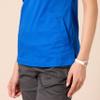 Amazon Essentials Women's Classic Fit V-Neck Short Sleeve Scrub Top (Available in Plus Size), Blue, 3X view 4